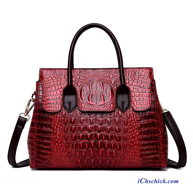 Taschen Handtaschen Messenger-tasche Das Neue Frühling Hohe Kapazität Mama Rot Günstig