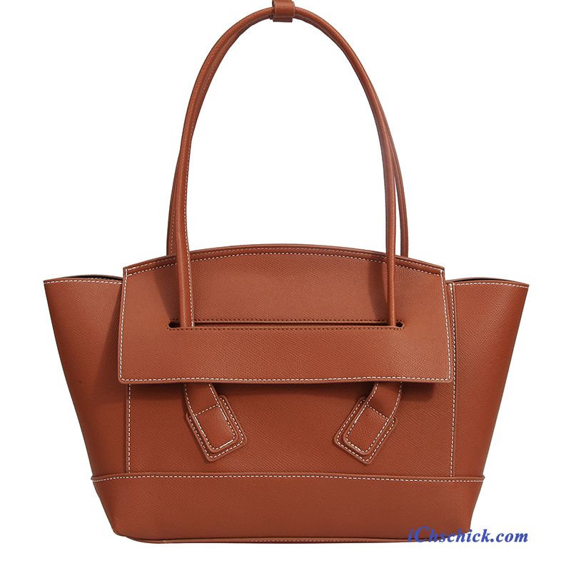 Taschen Handtaschen Tragbar Allgleiches Hohe Kapazität Das Neue Mode Braun Billig