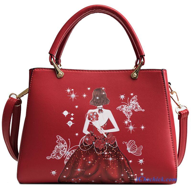 Taschen Handtaschen Trend Braut Heiraten Hohe Kapazität Das Neue Rot Kaufen