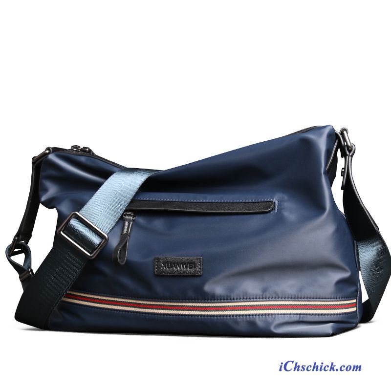 Taschen Reisetasche Kreuzung Schultertaschen Hohe Kapazität Oxford-tuch Segeltuch Blau Sale