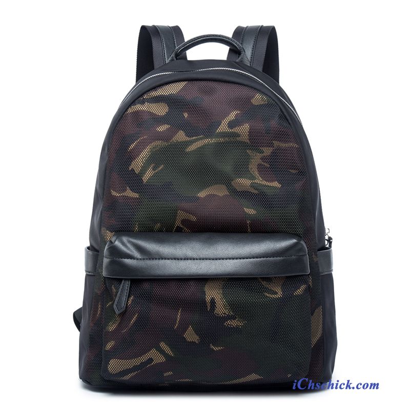 Taschen Reisetasche Wasserdicht Rucksäck Hit Farbe Schulranzen Herren Camouflage Schwarz Günstig