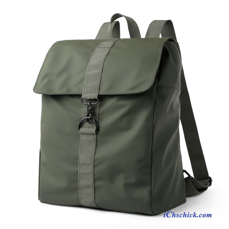Taschen Rucksäcke Hohe Kapazität Trend Schulranzen Rucksack Einfach Army Grün Kaufen
