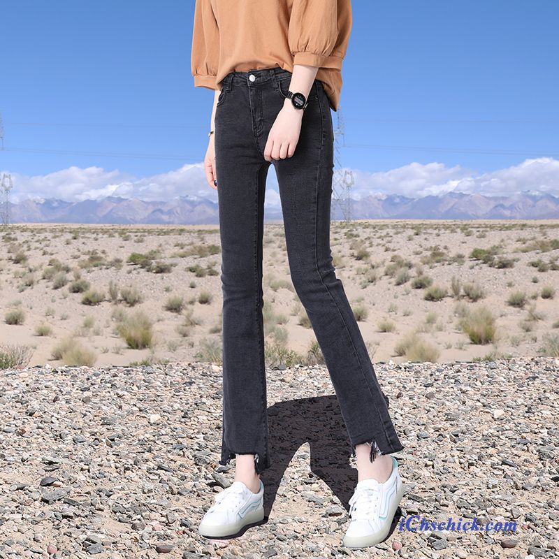 Weiße Skinny Hose Damen Rosarot, Bootcut Jeans Damen Kurzgrößen Kaufen